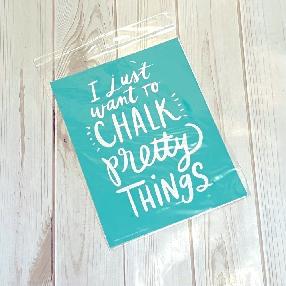 Retired Chalk Couture Size B Chalk Pretty Things Transfer!